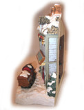 CHRISTMAS Holiday Village PLEASANT GROVE TRAIN STATION Musical Lighted with BOX