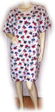 Women's Dresses Womens Shirt Dress Night Dress Nighty Nightgown Nightwear Night Gown Sleepwear Sleeping Sleep Wear Loungewear Lounge Wear T-Shirt Tops White Multicolor BEAR BEARS Pattern Animal Print Animals Prints Printed Pattern Women Casual Comfortable Clothes Clothing