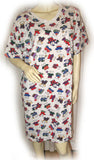 Women's Dresses Womens Shirt Dress Night Dress Nighty Nightgown Nightwear Night Gown Sleepwear Sleeping Sleep Wear Loungewear Lounge Wear T-Shirt Tops White Multicolor BEAR BEARS Pattern Animal Print Animals Prints Printed Pattern Women Casual Comfortable Clothes Clothing