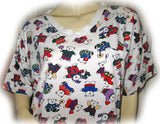 Women's Dresses Womens Shirt Dress Night Dress Nighty Nightgown Nightwear Night Gown Sleepwear Sleeping Sleep Wear Loungewear Lounge Wear T-Shirt Tops White Multicolor BEAR BEARS Pattern Animal Print Animals Prints Printed Pattern Women Casual Comfortable Clothes Clothing