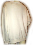 ST. JOHN'S BAY Mens Sweaters Pullover Crew Neck Sweater Top For Men Size XXL Ivory Cream Striped Long Sleeve