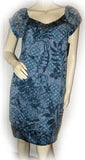 NEW NWT Womens Dresses NAVY BLUE White Floral Flowers Cap Sleeve MINI DRESS Clothing M 6
