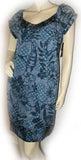 NEW NWT Womens Dresses NAVY BLUE White Floral Flowers Cap Sleeve MINI DRESS Clothing M 6
