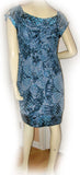 NEW NWT Womens Dresses NAVY BLUE White Floral Flowers Cap Sleeve MINI DRESS Clothing M 6