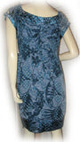NEW NWT Womens Dresses NAVY BLUE White Floral Flowers Cap Sleeve MINI DRESS Clothing M 6