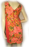NEW NWT ORANGE Hawaiian Floral Hibiscus Flowers Sleeveless MINI DRESS Summer M 7