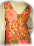 NEW NWT ORANGE Hawaiian Floral Hibiscus Flowers Sleeveless MINI DRESS Summer M 7