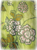 NEW Womens GREEN Hawaiian Spring Floral Flowers Print SCARF SCARVES WRAP 62"x11"