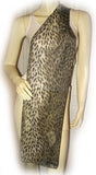 NEW Womens BLACK Mint GREEN ANIMAL LEOPARD Print SCARF SCARVES WRAP 60" x 9.5"