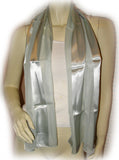 NEW Womens GRAY GREY Mint GREEN Stripe Striped Pattern SCARF SCARVES WRAP 53"x14"