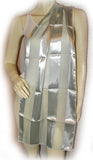 NEW Womens GRAY GREY Mint GREEN Stripe Striped Pattern SCARF SCARVES WRAP 53"x14"