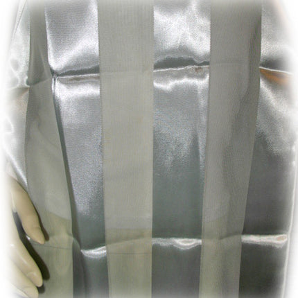 New Vintage Y2K 90s Scarf Scarves Wrap 53" x 14" Striped Gray Mint Green Preppy