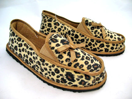 NEW Womens Shoes AFRICAN Safari ANIMAL PRINTS Leopard Cougar Pattern FLAT SHOE size 6 W 6W