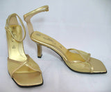 NEW Womens Shoes FIONI Metallic Gold Color Slingback Slingbacks Mesh Opentoe Open Toe Toes SANDAL SANDALS Women SHOE Footwear Foot Wear US size 6 Special Occassion Party Gathering