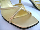 NEW Womens Shoes FIONI Metallic Gold Color Slingback Slingbacks Mesh Opentoe Open Toe Toes SANDAL SANDALS Women SHOE Footwear Foot Wear US size 6 Special Occassion Party Gathering