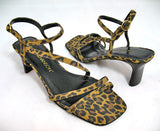 New HILLARD HANSON Womens Shoes Animal Print Prints Printed LEOPARD Pattern Open Toe Toes Opentoe Opentoes SANDAL SANDALS Slingback Slingbacks size 6 Ladies Fashion Footwear Foot Wear