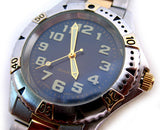 Mens Watches NAVY BLUE Face Dial Wristwatch WATCH For Men Stainless Steel Gold Silver Tone Metal Band Man Fashion Style Accessories