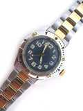 Mens Watches NAVY BLUE Face Dial Wristwatch WATCH For Men Stainless Steel Gold Silver Tone Metal Band Man Fashion Style Accessories