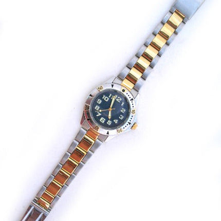 Mens Watches NAVY BLUE Face Dial Wristwatch WATCH For Men Stainless Steel Gold Silver Tone Metal Band Man Fashion Style Accessories