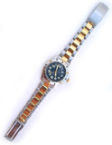 Mens Watches NAVY BLUE Face Dial Wristwatch WATCH For Men Stainless Steel Gold Silver Tone Metal Band Man Fashion Style Accessories