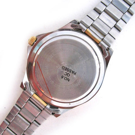 Mens Watches NAVY BLUE Face Dial Wristwatch WATCH For Men Stainless Steel Gold Silver Tone Metal Band