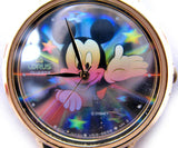 VINTAGE LORUS MICKEY MOUSE Sun Rays Stars HOLOGRAM Mens Womens Wristwatch WATCH