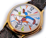 VINTAGE GOOFY ANIMATED Up Side Down Rotating Head LORUS Wristwatch WATCH