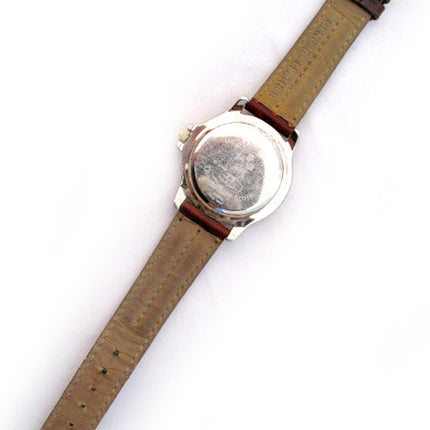 VINTAGE DISNEY Store MICKEY MOUSE Silver Gold Tone Mens Wristwatch WATCH