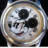 VINTAGE LORUS MICKEY MOUSE WATCH Wristwatch Chronograph Men Women